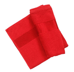 Fash Home International Bath Towel 500 Gsm | Ultra Soft, Highly Absorbent, Quick Dry, Plush & Durable Cotton Bath Towel (Maroon Red)