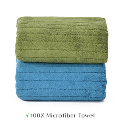 Urbanleaf Stripe Microfiber Hand Towels 170 Gsm | Gym & Workout Towels Pack Of 2 (Multicolor 5)