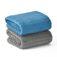 Urbanleaf Stripe Microfiber Hand Towels 170 Gsm | Gym & Workout Towels, Pack Of 2 (Multicolor 3)