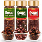Panjon Swad Paan Combo Mouth Freshener Calcutta Paan, Banarasi Paan & Paan Shots 450gm, (150gm *3 Bottles)