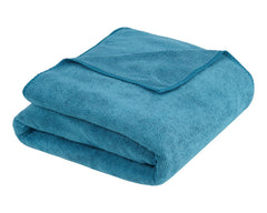 Fezora Microfiber Weft Knitting Bath Towels 400 Gsm | Large Size Bath Towel Soft & Absorbent For Men/Women (Dark Blue)