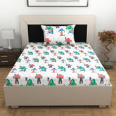 1 Single Bedsheet With 1 Pillow Cover - 57 X 87 Inches, Multicolor | Skin Friendly Fabric For Everyday Use - Soft, Breathable & Comfortable Sleeping