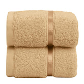 Spread Spain 100% Cotton Face Towel 600 Gsm | Roman Face Towel Super Absorbent Soft & Quick Dry Towels (Gold) -Set Of 2