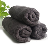 Heelium Bamboo Hand Towel 800 Gsm | Ultra Absorbent & Anti-Bacterial 3x Softer Than Cotton Towels | Pack Of 3 - Grey