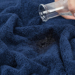 Elstone Home With Device Extra Large Premium Cotton Towel 700 Gsm | Ultra Soft & Super Absorbent Hotel & Spa Quality Towel (Dark Blue)