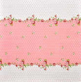 Cotton Printed 1 Single Bedsheet With 1 Large Size Pillow Covers - 60 X 90 Inches, Pink & White | 240 Thread Count - Light Weight, Suitable For All Seasons & Easy To Wash
