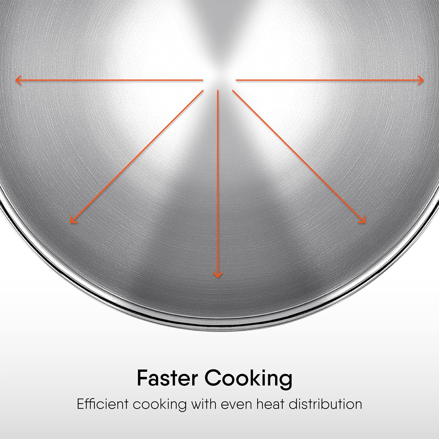 Artisan Triply Stainless Steel Tasla With Lid | Without Handle Kadai Induction Base 2.4 Liters, 24cm Artisan Triply Stainless Steel Tasla With Lid | Without Handle Kadai Induction Base 2.4 Liters, 24cm