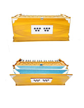 Harmonium 3 1/4 Octave - 39 Keys, Bass + Male Two Reeds, Finish Lacquer, 7 Stopper (5 Stops 2 Drones) | Easy To Pump - Tuning 440 Standard Pitch
