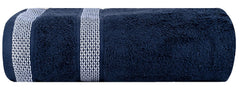 Casa Copenhagen Egyptian Cotton Solitiare 1 Pcs Large Bath Towel 500 Gsm (Navy)