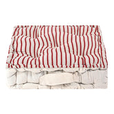 Soft & Comfortable Cotton Chair Cushion Pillow For Sitting, Lining Print - Maroon | Pillow For Office Work & Posture Support | Sitting Cushion & Back Rest For Chair | For Pain Relief