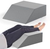 Leg Elevator Pillow, For Pain Relief, Grey Color, Medium Size - 24 X 20 X 8 Inch | Relieves Leg, Hip & Knee Pain, Ideal For Post | Surgical Recovery - Relieves Discomfort Of Varicose Veins
