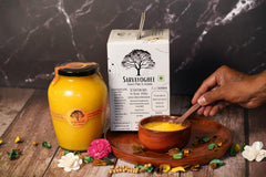 Natural A2 Gir Cow Ghee By Sarvayoghee | Pure & Healthy Traditional Bilona Method Cow Ghee For Weight Loss | (1 Litr) 33.8 Ounce | Jar Pack