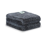 Softspun Microfiber Cloth Towel 600 Gsm | Extra Thick Microfiber Cleaning Cloths Perfect For Bike, Auto, Cars Both Interior & Exterior (Grey)- Pack Of 2