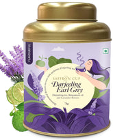 Saffron Cup Darjeeling Earl Grey Flavourful Black Tea - 75gm, 2.6 Ounce | 100% Natural, Rich In Antioxidants - Infused With Bergamot & Lavender | Low Caffeine