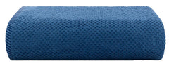 Casa Copenhagen Egyptian Cotton Popcorn 1 Pcs Large Bath Towel 500 Gsm (Navy)