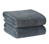 Yellow Weaves Super Soft Microfiber Hand Towels, Gym & Workout Towels 400 Gsm, Pack Of 2, (Grey)