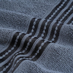 Micro Cotton Remy Basel Luxury Terry Cotton Bath Towel 550 Gsm | Super Comfortable 100% Long Staple Cotton Bath Towel (Gotham Grey)