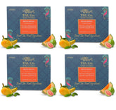 TGL Co. Mogo Mogo Green Tea - Pack Of 4 X 16 Pyramid Tea Bags, 128gm, 4.5 Ounce | Immunity Booster, Richness Of Flavors - Hot & Ice Fruit Tea | Juicy Goodness Of Mangoes - Low Caffeine