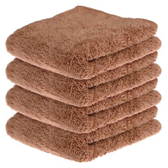 Kuber Industries Cleaning Towel 600 Gsm | Reusable Cleaning Cloths For Kitchen, Duster, Cleaning Towel (Brown) Pack Of 4