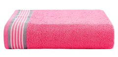 Casa Copenhagen Germany Design 2 Bath + 2 Hand & 2 Washcloths Towels 1800 Gsm | He & She Super Soft Collection 100% Cotton 6 Piece Towel Set - Grey Violet & Dusty Pink