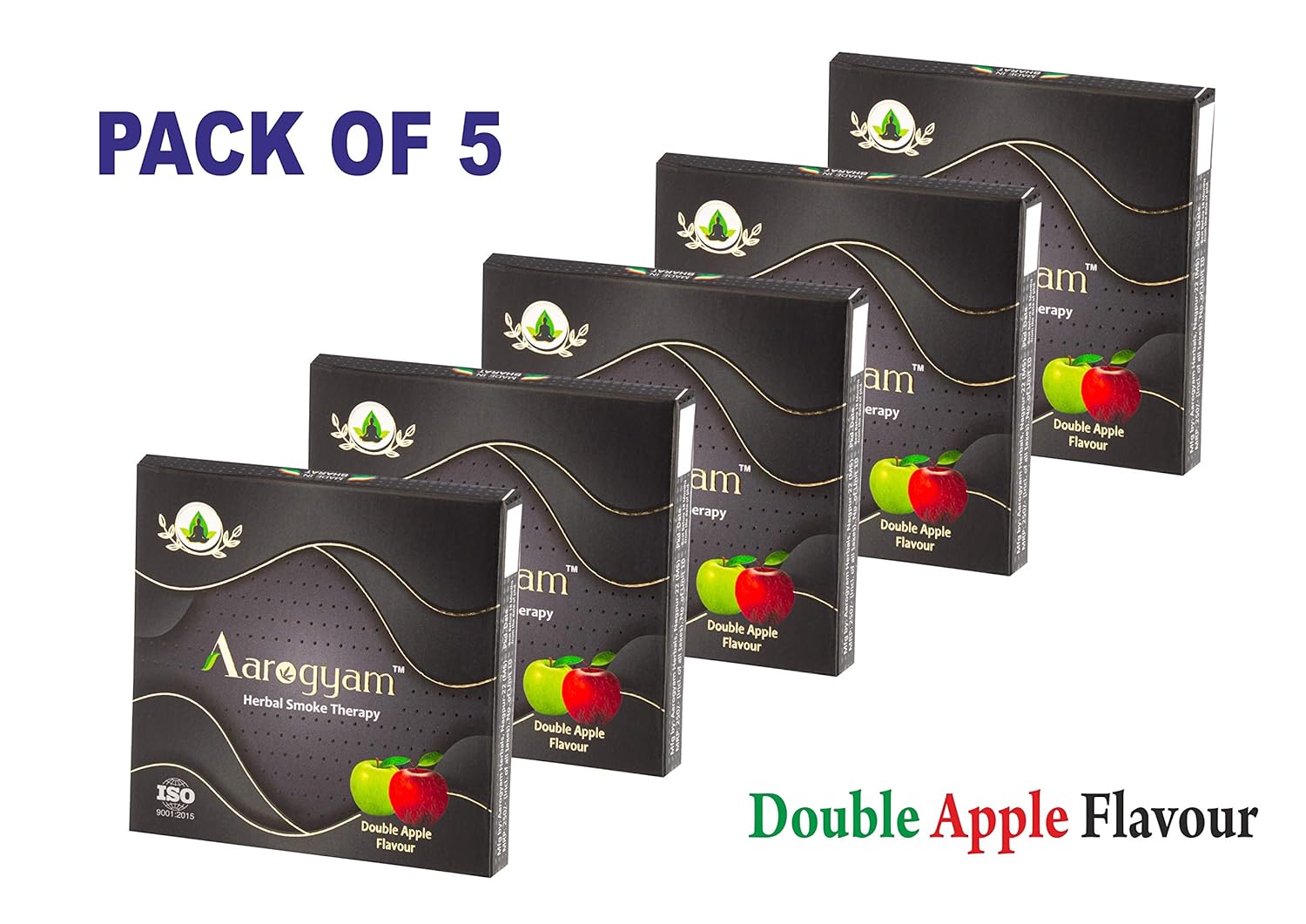 Aarogyam Herbals 100% Tobacco & Nicotine Free Cigarette For Relieve Stress & Mood Enhance Product For Smokers - 10 Sticks In Each Packet Double Apple Flavour, Pack Of 5 Aarogyam Herbals 100% Tobacco & Nicotine Free Cigarette For Relieve Stress & Mood Enhance Product For Smokers - 10 Sticks In Each Packet Double Apple Flavour, Pack Of 5