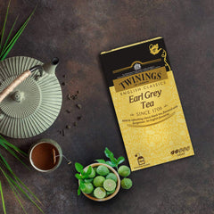 Twinings English Classics Earl Grey Tea - 200gm, 7.05 Ounce, 100 Envelope Tea Bags | Mild & Refreshing Flavor Black Tea - Light Strength Premium Black Tea, Caffeine Free