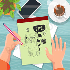 A5 Size, Unruled Notepads For Writing, 50 Sheets Per Pad, Plain Blank Paper Pads (Green) 12pcs