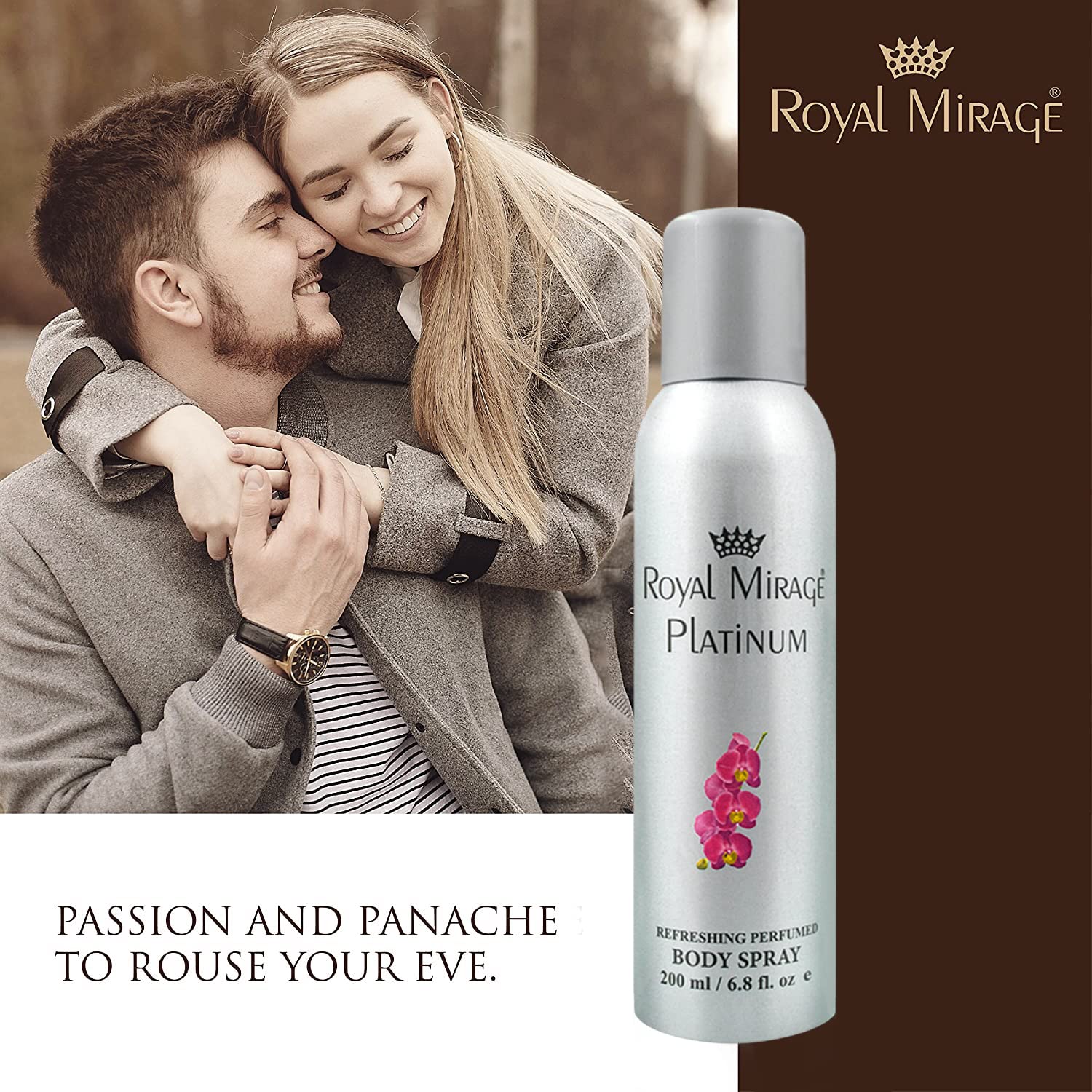 Royal Mirage Platinum Refreshing Perfumed Body Spray 200ml 6.8 Fl.oz. Unisex Fragrance Royal Mirage Platinum Refreshing Perfumed Body Spray 200ml 6.8 Fl.oz. Unisex Fragrance