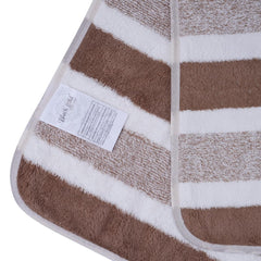 Black Gold The Finer Touch Microfiber Hand Towel 1000 Gsm | Soft & Quick Dry, Super Absorbent, Lightweight Towel (Brown & White) - Pack 0f 4