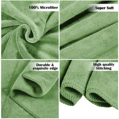 Sassoon Venir Microfiber Bath Towel 350 Gsm | Ultra Soft Material, Towel Medium Size For Women (Green)