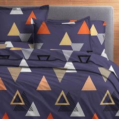 4 Double Bedsheets With 8 Pillow Covers - 90 X 90 Inches, Multicolor | 144 Thread Count Soft Brushed Microfiber - Long Lasting & Wrinkle Free