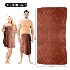 Housse Premium Microfiber Bath Towel 550 Gsm | Extra Large Quick Dry Towels Super Soft Plush | Ultra Absorbent For Home, Swimming, Sports, Travel (Caramel Cafe)