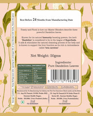 San-Cha Dandelion Herbal Tea - 50gm, 1.7 Ounce | Rich In Antioxidants, Super Herb Herbal Tea - Zero Caffeine, Environment Friendly