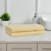 Fresh From Loom Luxury Fur Collection Hand Towel 500 Gsm Napkins Cotton High Absorbency Double Stitched Size (Cream) - Set Of 2