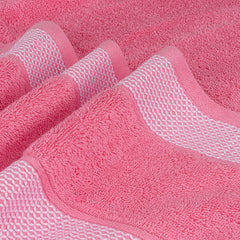 Casa Copenhagen Egyptian Cotton Solitiare 1 Pcs Large Bath Towel 500 Gsm (Pink)