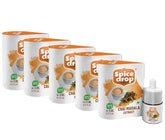 Spice Drop Chai Masala Extract - 900 Cups, Pack Of 5 X 5ml, 0.1 Fl.Oz. Each | Contains Cardamom, Ginger & Black Pepper - Tea Masala Drops | GMO Free, No Preservatives, Gluten Friendly