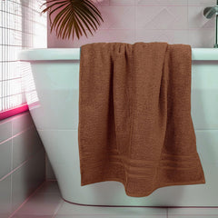 Swaursaha Premium Cotton Bath Towel 600 Gsm | Ultra Soft, Quick Dry, Super Absorbent Towel For Home, Spa, Gym & Travel (Brown)