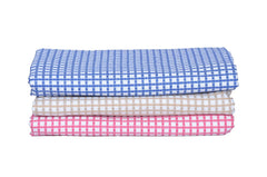 Traditional Thread'S 100% Cotton Large Size Bath Towel 520 Gsm | Ultra Soft, Absorbent, Light Weight & Quick Dry Towel - Set Of 3