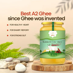 100% Natural A2 Kankrej Cow Ghee By Sujla | Nutrient Rich Taste & Aroma Desi Pure Ghee Ideal For Skincare | (500ml) 16.9 Ounce | Jar Pack