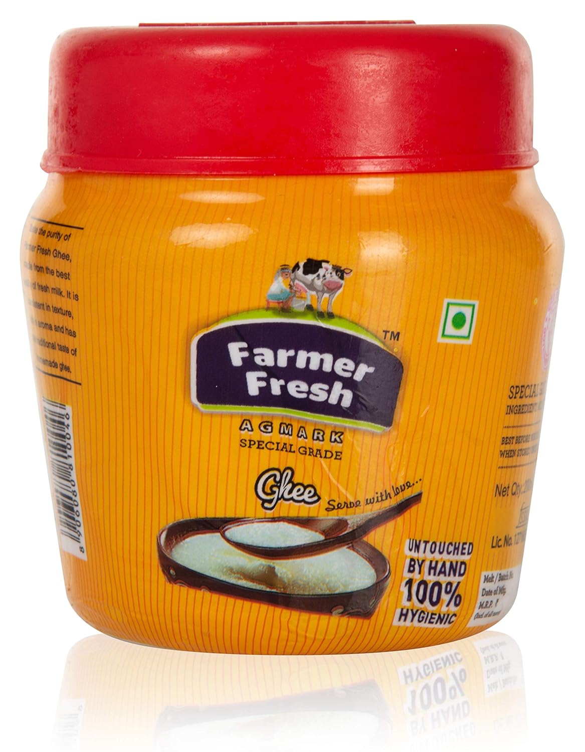 Pure Agmark Cow Ghee By Farmer Fresh | Highly Nutritious & Healthy Cow Desi Ghee For Laddus | (200ml) 6.7 Ounce | Jar Pack