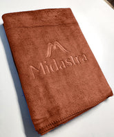 Midastra Weft Microfiber Bath Towel 500 Gsm | Extra Soft, Lint-Free, Quick-Dry & Highly Absorbent Towel (Brown)