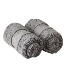 Spread Spain Resort Luxury Hotel & Spa Quality Luxurious Cotton Face Towel 720 Gsm Maximum Softness & Absorbency, Ultra-Durable - Carbon (2 Piece)