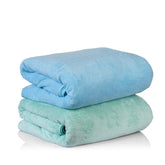 Sellsworld Microfiber Large Bath Towel | Quick Dry Super Absorbent Bath Towel For Men & Women | Towel For Bath, Travel, Gym, Beach, Pool & Yoga (Green & Sky Blue)