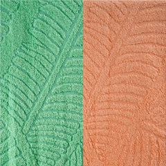Musa Banana Bath Towels 400 Gsm | Towels With Free Bag Terry Towels Large Size | Super Soft & Super Absorbent (Peach Fuzz + Ming Green) Pack Of 2