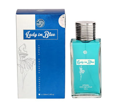 JD International Lady In Blue Apparel Perfume For Women With Long Lasting Fragrance - 100ml, 3.4 Fl.oz. | Perfume For Women