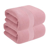 House Of Terry 100% Cotton Bath Towel 1000 Gsm | Quick Dry, Soft & Absorbent, Fade-Resistant, Skin-Friendly, For Men & Women Towel (Baby Pink) - Pack Of 2