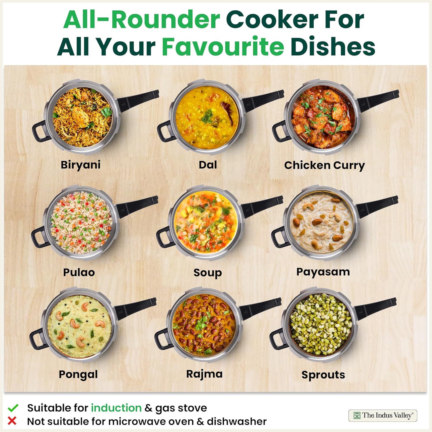 Triply Stainless Steel Pressure Cooker Outer Lid For 3-5 People - Medium, 5 Ltr, 2.4 Kg | Induction Friendly, ISI-Certified, Nonstick 3-Layer Body, 100% Pure & Toxin-Free, 5 Years Warranty Triply Stainless Steel Pressure Cooker Outer Lid For 3-5 People - Medium, 5 Ltr, 2.4 Kg | Induction Friendly, ISI-Certified, Nonstick 3-Layer Body, 100% Pure & Toxin-Free, 5 Years Warranty