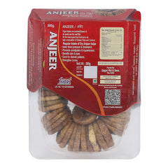 100% Natural Afghani White Jumbo Anjeer Dry Figs By Sindhi 500gm, | Compressed In A Rope, Super Soft Dried Figs Dry Fruits | 17.6 Ounce