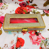 Velvet Golden Shagun Cash Box Decorative Gift Box For Money, Gaddi, Jewellery, Sagan Wedding Occasion Return Favors, Traditional Indian Marriage Lifafa Cover