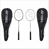 Yonex GR 303i Aluminium Badminton Racquet, Grip Size - 4 1/4 Inches, Colour - Black & Silver, Pack Of 2